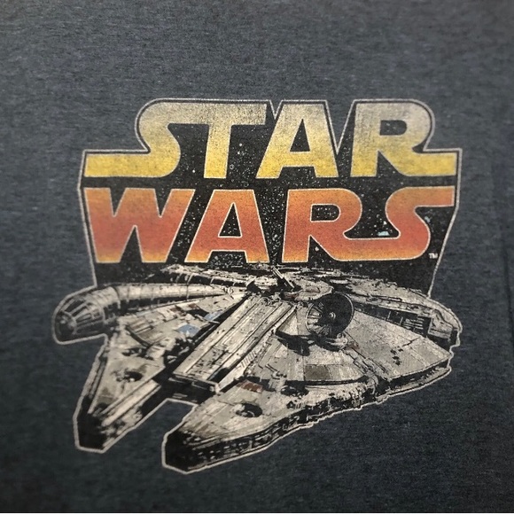 Star Wars Millennium Falcon Navy Blue Heather size XL Men’s - Picture 2 of 2
